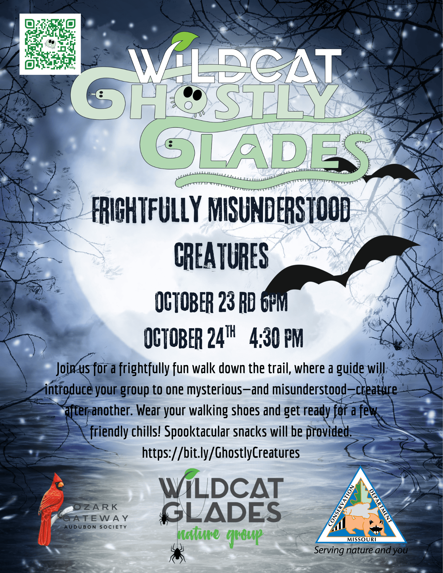 Wildcat Ghostly Glades - October 23rd 6pm, October 24th 4:30pm - Join us